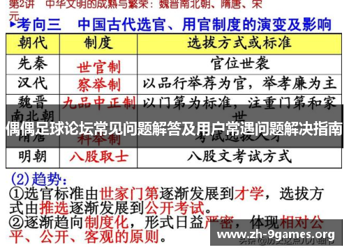 偶偶足球论坛常见问题解答及用户常遇问题解决指南